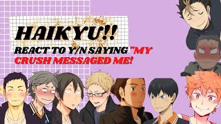 haikyuu react to y/n saying - 