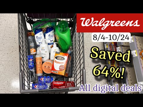 Walgreens Haul – Save 64% with all digital coupons! 8/4-10/24