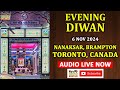 🔴 LIVE | BRAMPTON, TORONTO, CANADA | EVENING DIWAN | 6 NOV 2024 | NANAKSAR KIRTAN