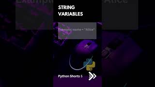 String Variables | Python Shorts 05 | Python Tutorial | Deepak Radhakrishnan