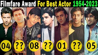 Best Actor Filmfare Awards all Time List | 1954 - 2023 | All Filmfare Award Show NOMINEES AND WINNER