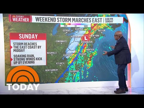 Major storm takes aim at entire East Coast this weekend