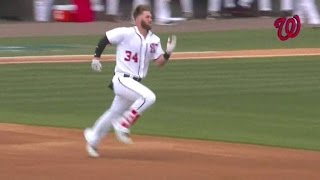 STL@WSH: Harper plates the first run of the game