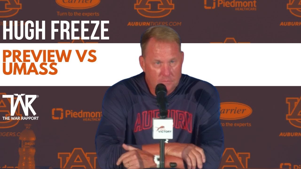 Auburn Press Conferences: Coach Hugh Freeze Talks Previews The Game ...