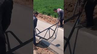 Amazing making concrete trench quickly with this machine