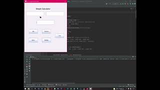 Simple calculator using JFrame