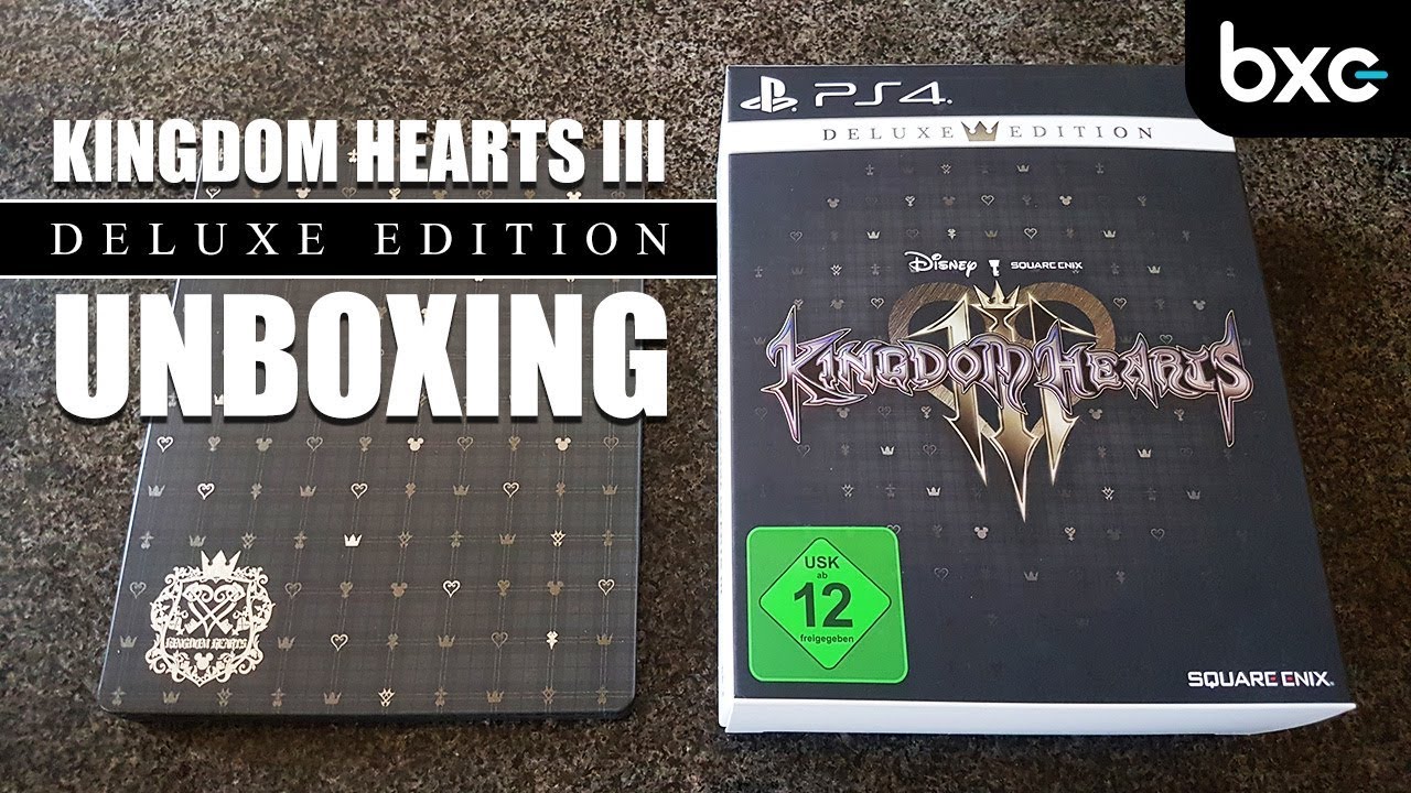 Kingdom Hearts III Deluxe Edition Unboxing - YouTube