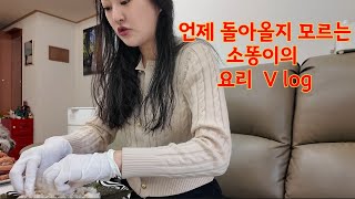 요리 Vlog l 라면만 끓여 먹는 새댁의 생일상 차리기