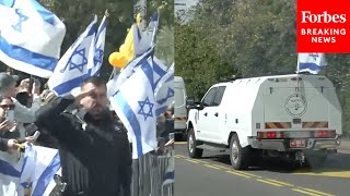 Crowds Gather As A Convoy Carrying The Bodies Of Israeli Hostages Arrives In Tel Aviv, Israel