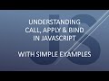 Understanding Call, Apply & Bind In JavaScript