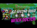 TERRARIA LET'S BUILD - WITCH DOCTOR Custom NPC Home #Short #Shorts