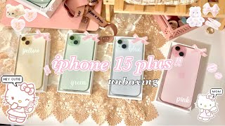 ALL iPhone 15 colors aesthetic UNBOXING !!!