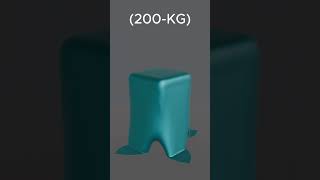 cloth simulation from 50 to 500 kg #blender #simulation #relaxing #3dSimulation