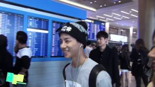 [FANCAM] 140414 Incheon Airport 입국 - Jinhwana