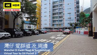 【HK 4K】灣仔 愛群道 及 周邊 | Wanchai Oi Kwan Road & Surroundings | DJI Pocket 2 | 2021.06.21