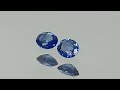 1.66 carat eye clean intense blue sapphires from madagascar uh