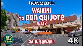 Waikiki to Don Quijote Walk Oahu Hawaii