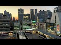 【4k】🇯🇵🗼walking around the garden beside jr shinjuku miraina tower in shinjuku city🎧 tokyo japan