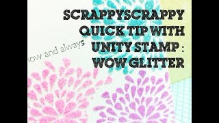 ScrappyScrappy - How to add Glitter to your stamps