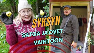 Syksyn satoa ja oviprojekti