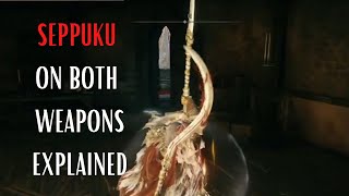 how to use seppuku on both weapons