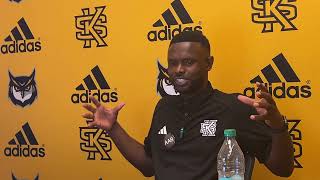 #kennesawstate MBB HC Antoine Pettway addresses the media on 11/20/24