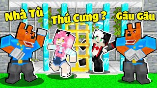 MỀU THỬ THÁCH VƯỢT NGỤC NHÀ TÙ THÚ CƯNG TRONG MINECRAFT*REDHOOD TRỐN KHỎI CĂN CỨ BÍ MẬT CỦA THÚ NUÔI