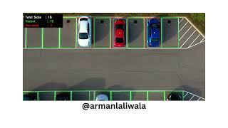 Smart Parking Computer Vision Project: Real-Time Parking Slot Detection with AI #armanlaliwala