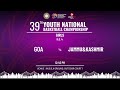 MO4| GOA VS J&K |GIRLS | 39TH YOUTH NATIONAL BASKETBALL CHAMPIONSHIP| KOLKATA