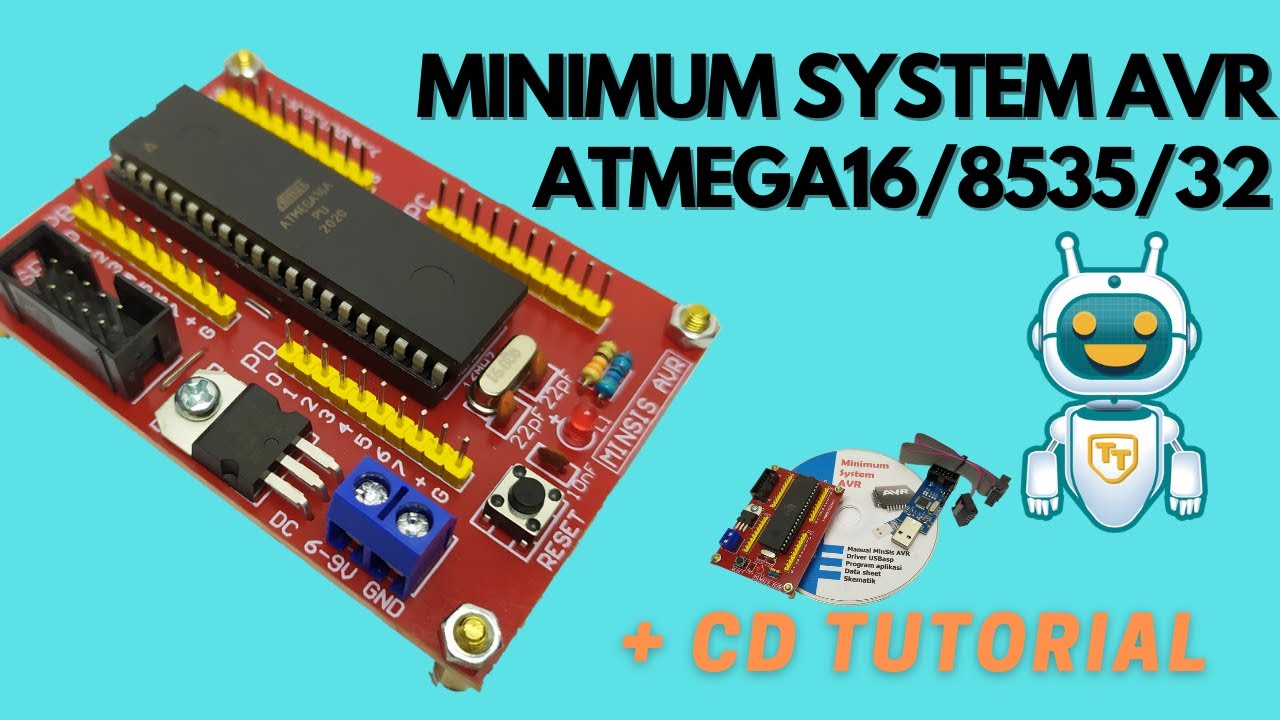 Minimum System AVR Atmega16 / Development Board Mikrokontroler AVR ...