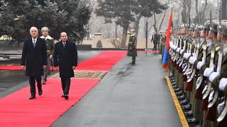 #موقع_الرئاسة || مراسم استقبال الرئيس عبد الفتاح السيسي بالقصر الرئاسي في العاصمة يريفان