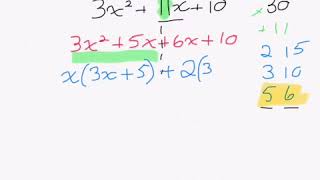 Factorising harder quadratics