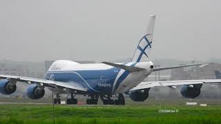 俄羅斯貨運航空~空橋航空~桃園機場起飛 HEAVY TAKEOFF !! Air Bridge Cargo B747-8F Takeoff at  TPE (April 21st ,2020 )