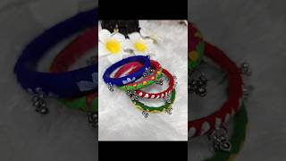 DIY handmade bangles 💙💚❤️♥️ jewellery making at home #diy #trending#shorts #viralvideo #subscribe