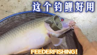 这种方法在河里钓鲤鱼够猛，用自己做的鱼饵做测试，竿子差点拉跑！