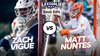 29 Saves! Zach Vigue (Richmond) vs. Matt Nunes (Virginia) - Lacrosse Goalie Save Edit