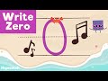 Write 0 (Zero) - Number Formation Song