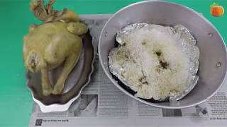 Gà hấp muối sả lá chanh (Gà hấp không cần nước)
