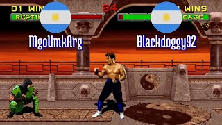 FT5 @mk2: MgoUmkArg (AR) vs Blackdoggy92 (AR) [Mortal Kombat 2 Fightcade] Sep 22