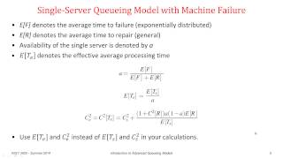 Introduction to Advanced Queueing Models