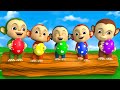 Five Little Monkeys - Suprise Eggs Animal Song | RoyalCoco Nursery Rhymes & Kids Songs