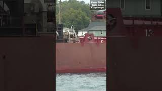 #shorts Hon James L Oberstar 245m Ship Under Bluewater Bridges In St Clair River #ships