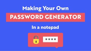 Build A Password Generator in Notepad | Prepleaf #codingtricks
