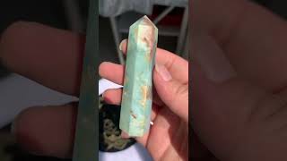 Sky Blue Amazonite Point Tower #crystalforsale #crystals #crystalwholesale #crystaltower