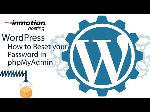 How to reset your WordPress Password in PHPmyAdmin How to reset your WordPress Password in PHPmyAdmin