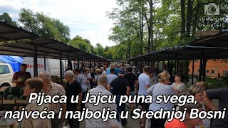 Pijaca u Jajcu puna svega, najveća i najbolja u Srednjoj Bosni