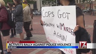 Group rallies in Durham to protest police violence