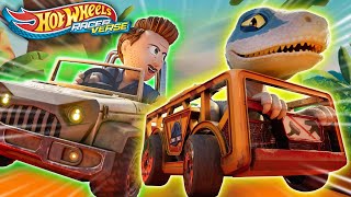 Jurassic World Wild Race! Owen Races Blue on the Hot Wheels RacerVerse