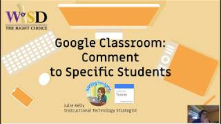 Google Classroom: Differentiate with Feedback (Use Comments!)
