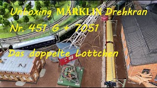 Unboxing MÄRKLIN Rotary Cranes 451 G and 7051